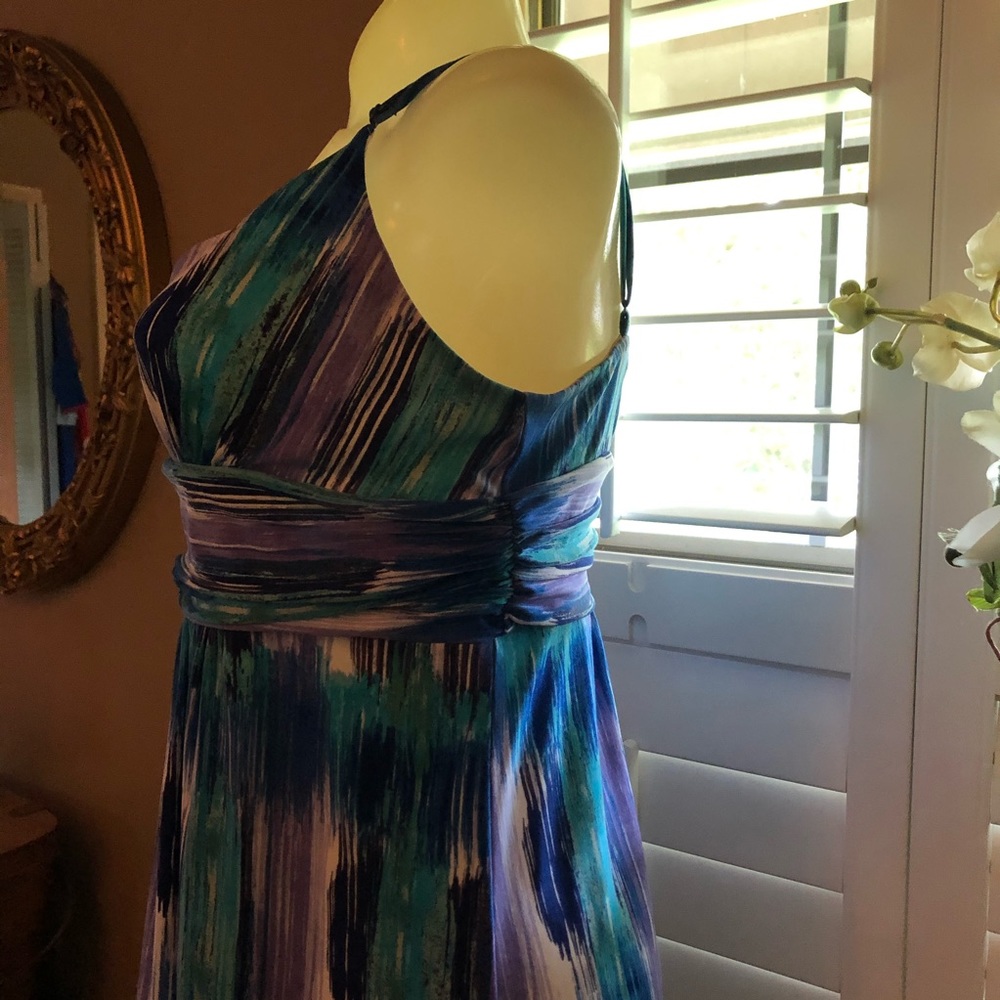 Ann Taylor Maxi Dress Multicolored Print - Picture 6 of 9